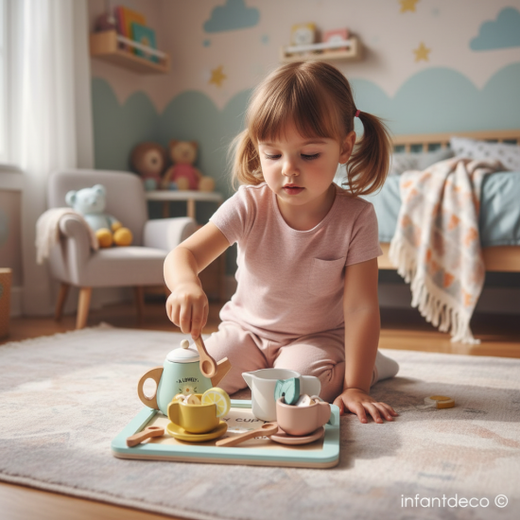 Juego de Tea time de madera de Saro