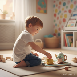 Juego de Tea time de madera de Saro