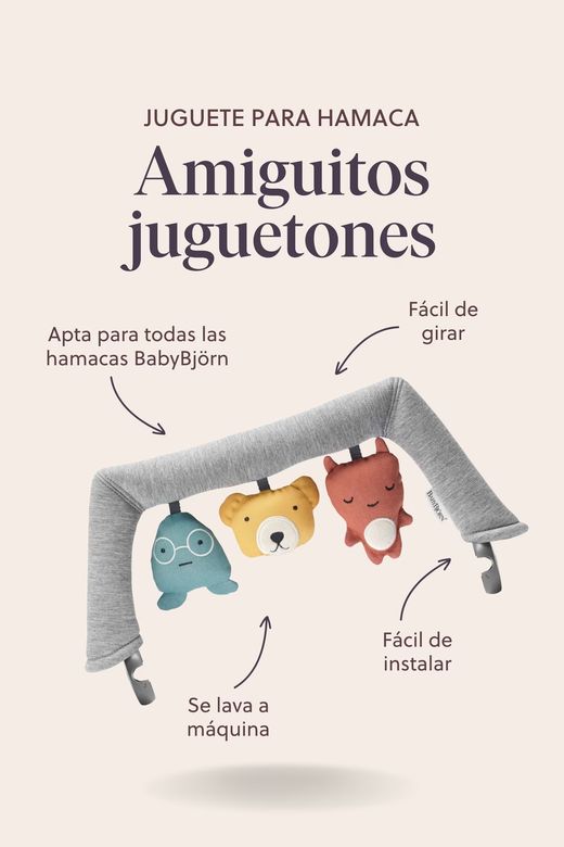 Juguete para hamaca BabyBjörn Amiguitos juguetones