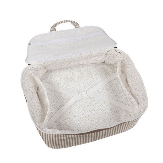 Maleta Praliné Rayas de Walking Mum
