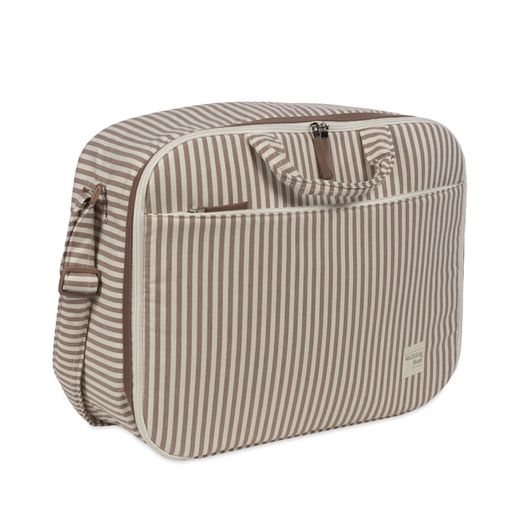 Maleta Praliné Rayas de Walking Mum
