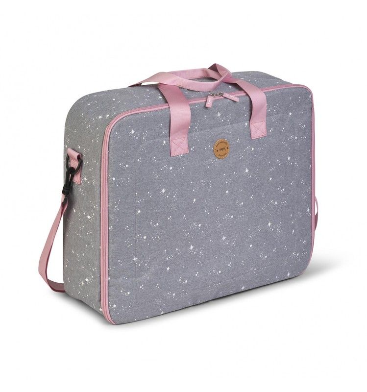Maleta Saro Estrellas Gris Menta