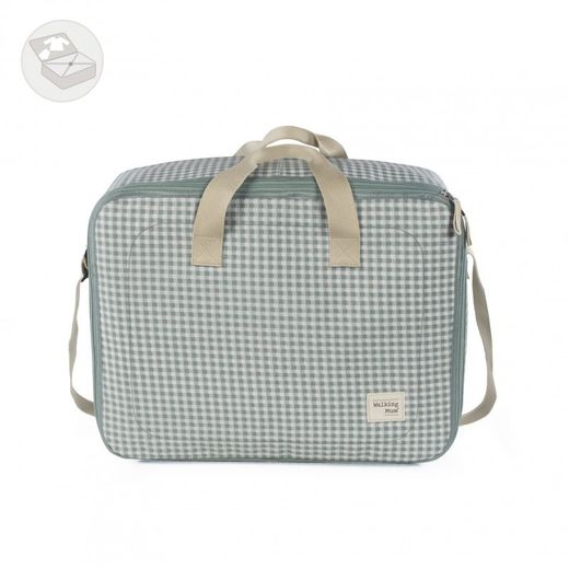 Maleta Walking Mum I Love Vichy color verde