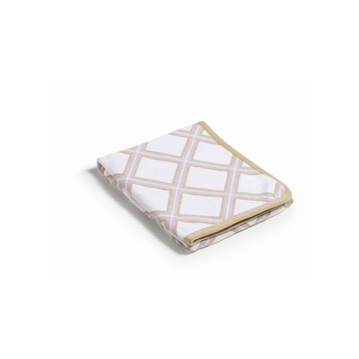 Manta de punto Bonjourbebé rombos beige