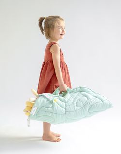 Manta relax "Slow Life" color gris de Saro