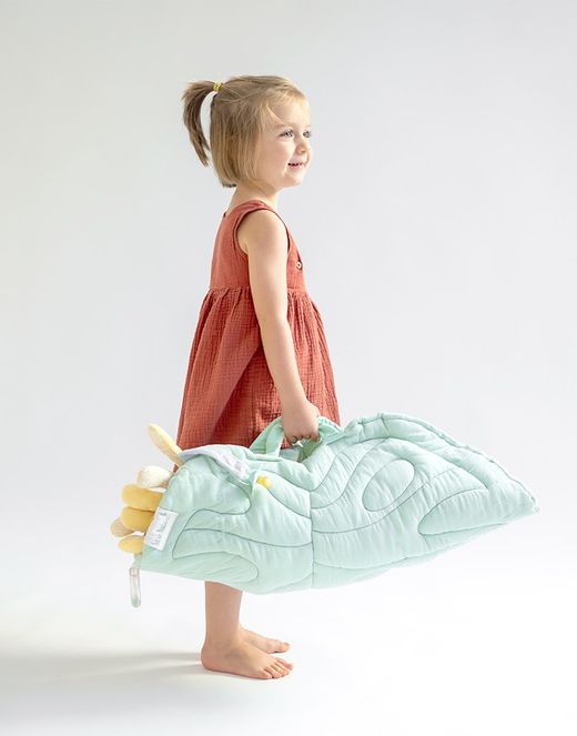 Manta relax "Slow Life" color gris de Saro
