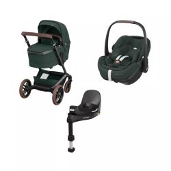 Maxi-Cosi Fame Dúo + Silla de auto grupo 0 Pebble 360 Pro y Base Isofix