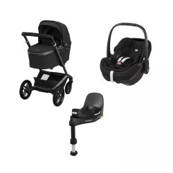 Maxi-Cosi Fame Dúo + Silla de auto grupo 0 Pebble 360 Pro y Base Isofix