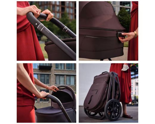 Maxi-Cosi Oxford+ 2027 capazo plegable y plegado automático con una mano
