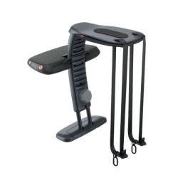 MaxSpace Smart de Avionaut color negro + Reposapiés universal Booster Footrest de Swandoo