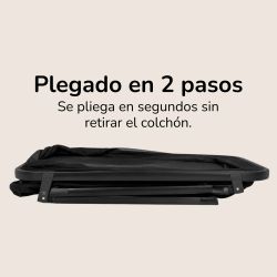 Minicuna evolutiva transpirable 4 en 1 Somnia Fresh All Black