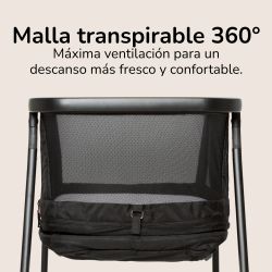 Minicuna evolutiva transpirable 4 en 1 Somnia Fresh All Black