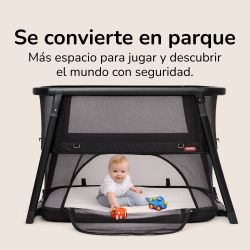 Minicuna evolutiva transpirable 4 en 1 Somnia Fresh All Black