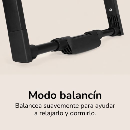 Minicuna evolutiva transpirable 4 en 1 Somnia Fresh All Black