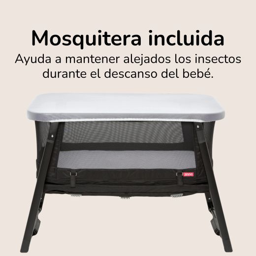 Minicuna evolutiva transpirable 4 en 1 Somnia Fresh All Black