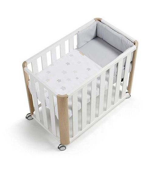 Minicuna Colecho Cotinfant 50x90 Blanco Natural + Textil