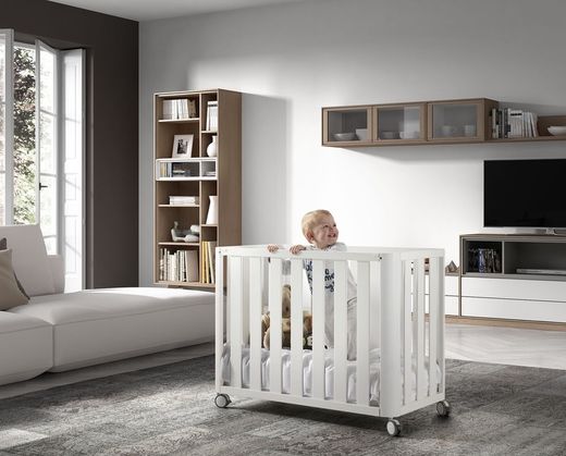 Minicuna colecho DOCO Sleeping de Cotinfant 50x90 Blanco + Textil