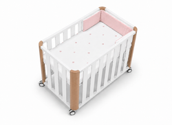 Minicuna colecho DOCO Cotinfant 50x90 Blanco-Natural + Textil