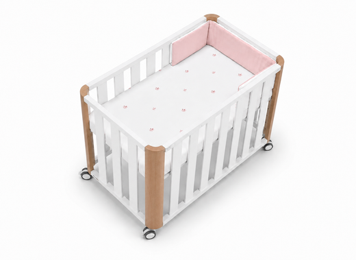 Minicuna colecho DOCO Cotinfant 50x90 Blanco-Natural + Textil
