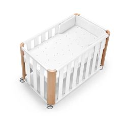 Minicuna colecho DOCO Cotinfant 50x90 Blanco-Natural + Textil