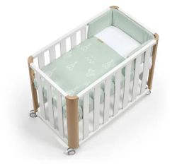 Minicuna colecho DOCO Cotinfant 50x90 Blanco-Natural + Textil