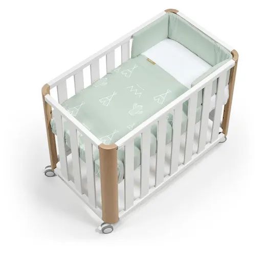 Minicuna colecho DOCO Cotinfant 50x90 Blanco-Natural + Textil