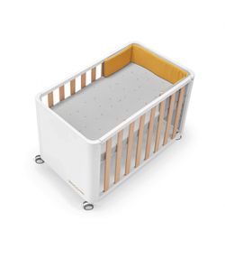 Minicuna colecho DOCO STYLE Cotinfant 50x90 Blanco-Natural + Textil SENA