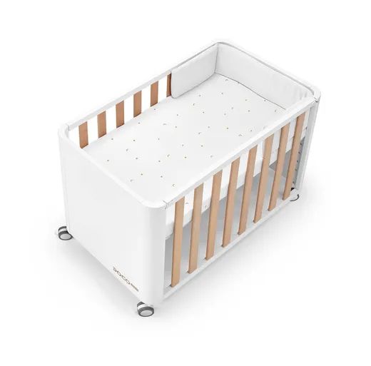 Minicuna colecho DOCO STYLE Cotinfant 50x90 Blanco-Natural + Textil