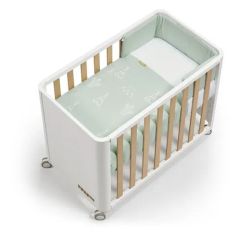 Minicuna colecho DOCO STYLE Cotinfant 50x90 Blanco-Natural + Textil