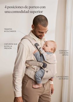 Mochila porta bebé Babybjörn Harmony tejido cepillado