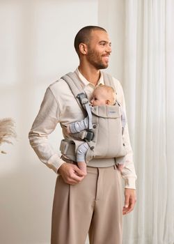 Mochila porta bebé Babybjörn Harmony tejido cepillado