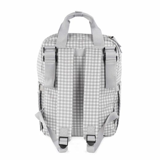 Mochila Walking Mum I Love Vichy color gris