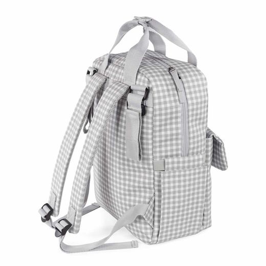 Mochila Walking Mum I Love Vichy color gris
