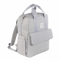 Mochila Walking Mum I Love Vichy color gris
