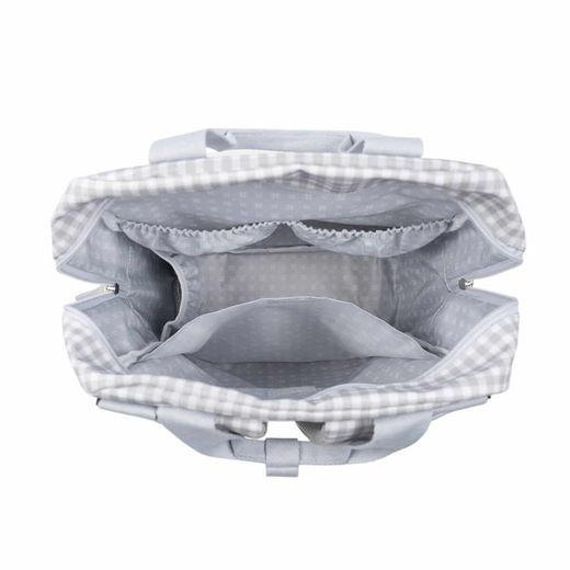 Mochila Walking Mum I Love Vichy color gris