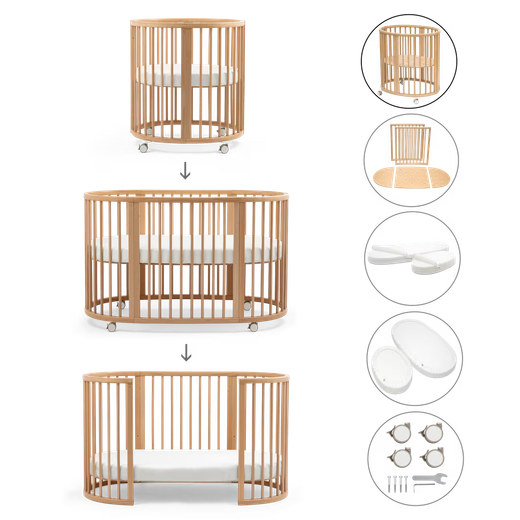Pack completo cuna Stokke Sleepi 3 en 1