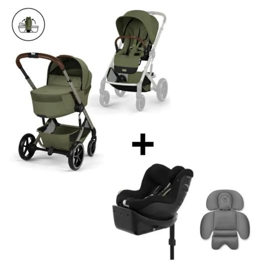 Pack Cybex Balios S Lux + Sirona Gi de Cybex con reductor gris