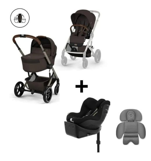 Pack Cybex Balios S Lux + Sirona Gi de Cybex con reductor gris