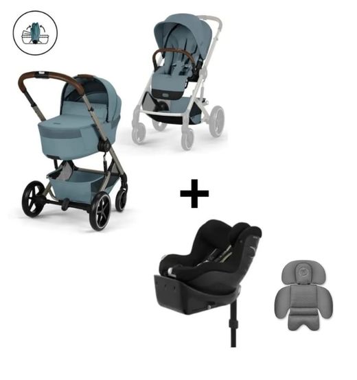 Pack Cybex Balios S Lux + Sirona Gi de Cybex con reductor gris