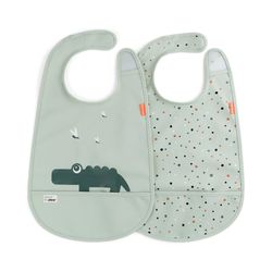 Pack de dos baberos con velcro de Done By Deer