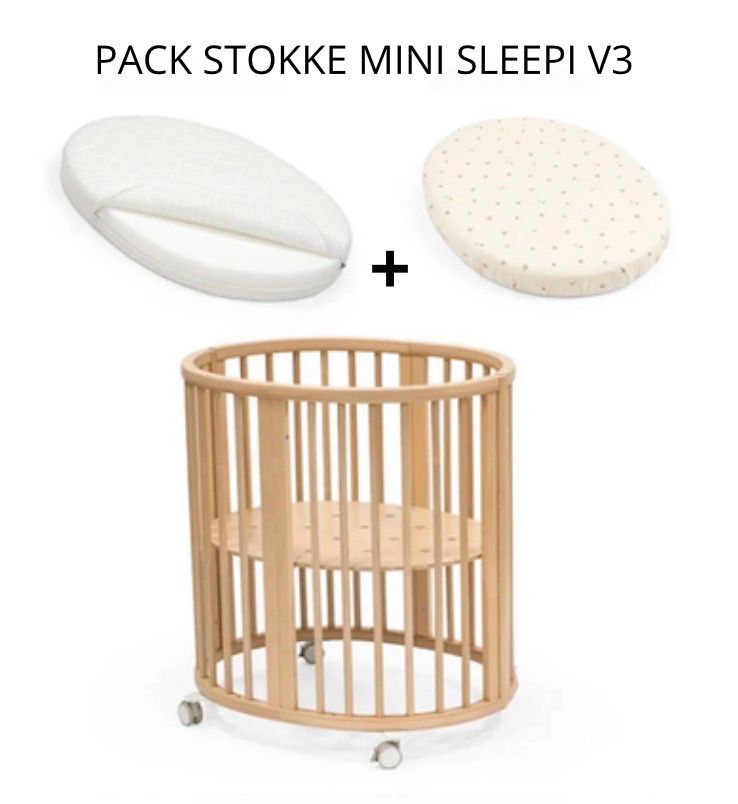 Pack de minicuna Stokke Sleepi Mini V3 Blanco