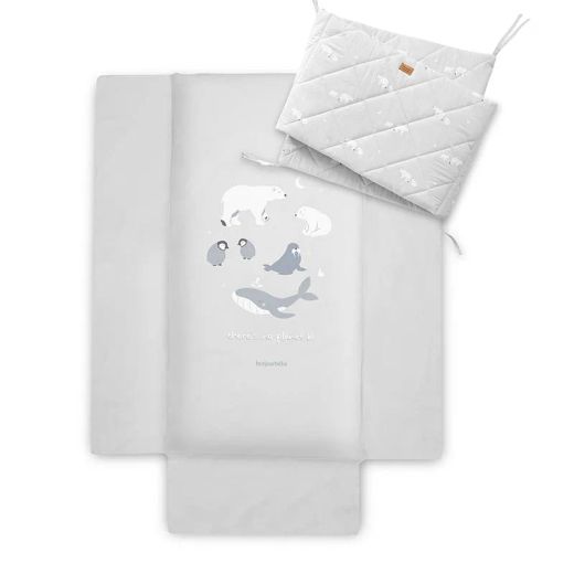 Pack Essential Funda Nórdica 120 x 60 + Relleno nórdico + Protector baranda Polaris de Bonjourbebé
