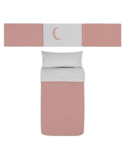 Pack nórdica+ protector 120x60 Delta rosa de Baby clic