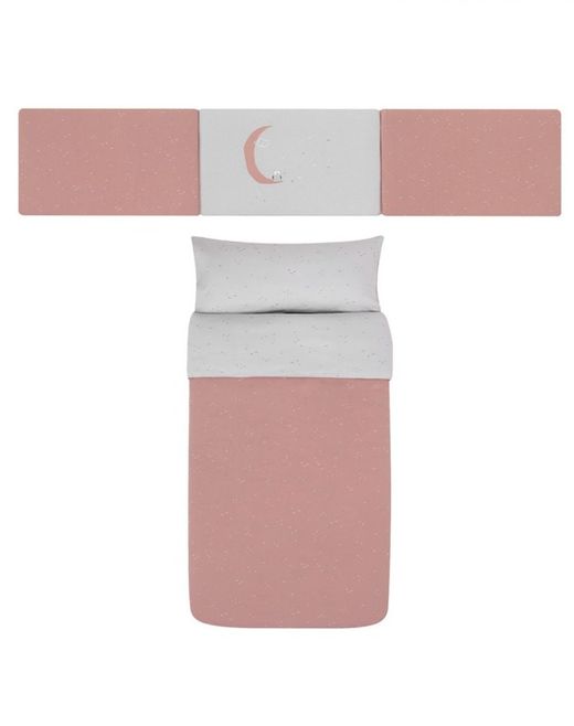 Pack nórdica+ protector 120x60 Delta rosa de Baby clic