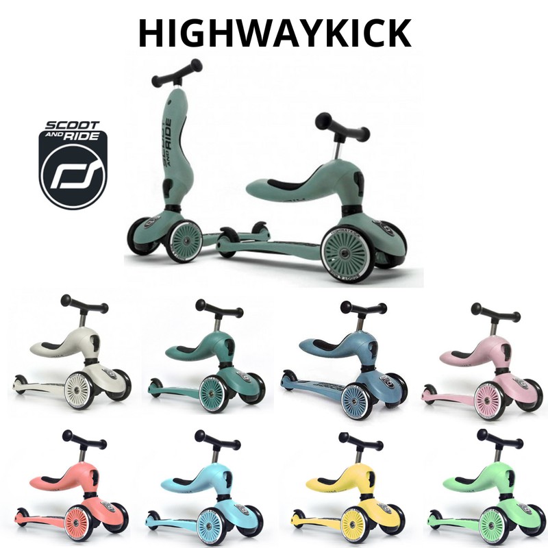 Patinete 2 en 1 Highwaykick One Forest Scoot & Ride