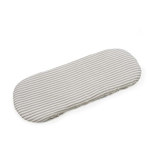 Sábana ajustable cuco + muselina Botton raya de Walking Mum