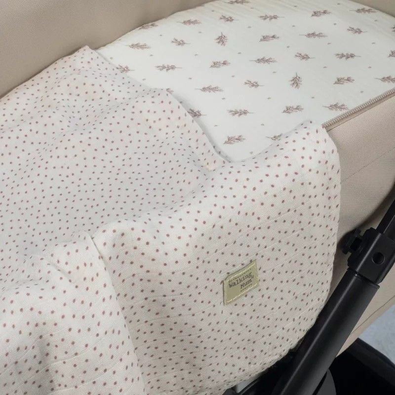 Sábana Bajera Capazo y Muselina Mimosa de Walking Mum Rosa