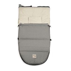 Saco capazo y grupo 0 de invierno Vichy negro de Walkin Mum