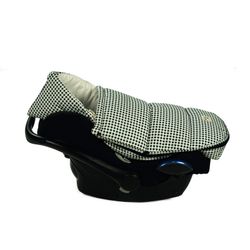 Saco capazo y grupo 0 de invierno Vichy negro de Walkin Mum