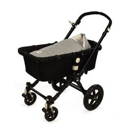 Saco capazo y grupo 0 de invierno Vichy negro de Walkin Mum